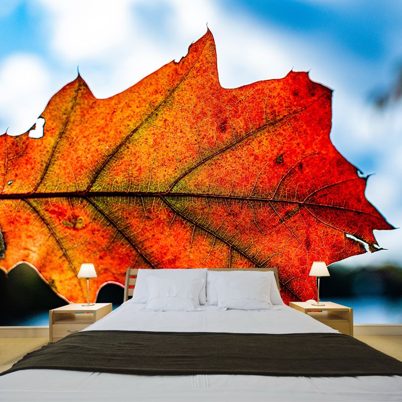 Leaf Wall Paper Murals Moisture Resistant Home Decorations for Bedroom Living Room