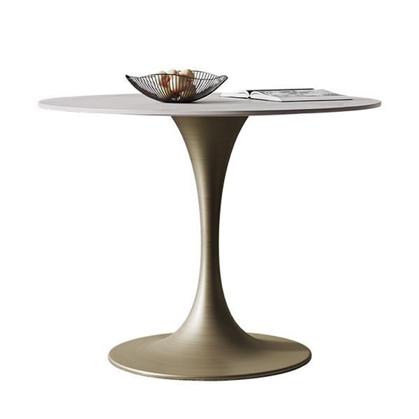Round Dining Table Traditional Luxury Dining Table with Tulip Base