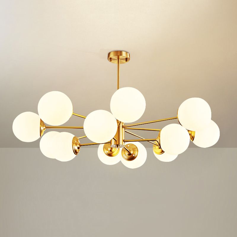 Lampade per lampadario moderno di rame Sputnik lampada a sospensione per soggiorno per soggiorno