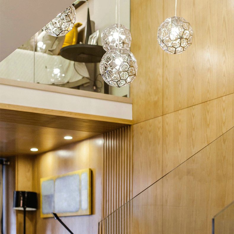 1-Light Metal Suspended Lighting Fixture Contemporary Pendant Light Kit for Dining Room