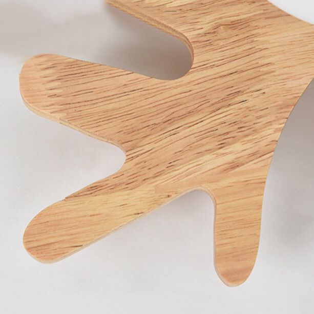 Antler Shape Flush Light Modern Style Glass 1/3/5/7 Lights Flush Ceiling Light in White