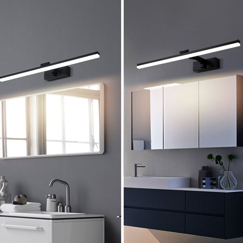 Metal Linear Wall Vanity Light Modern Style 1 Light Vanity Lighting Ideas