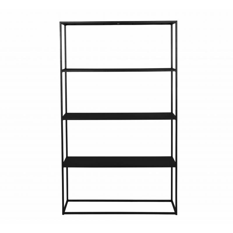 Industrial Metal Bookshelf Etagere Open Back Bookcase with Shelves