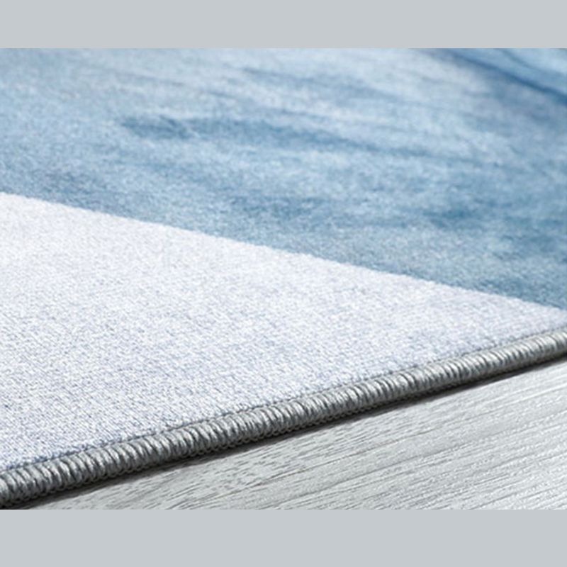 Round Nordic Irregular Color Block Pattern Rug Apricot Tone Polyester Carpet Stain Resistant Indoor Rug for Home Decor