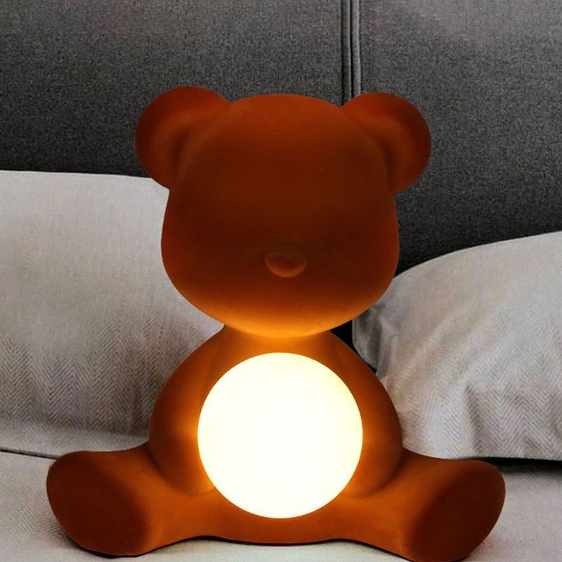 Lampada da tavolo da orso in stile nordico Lampada da scrivania in stile moderno per la camera da letto dello studio