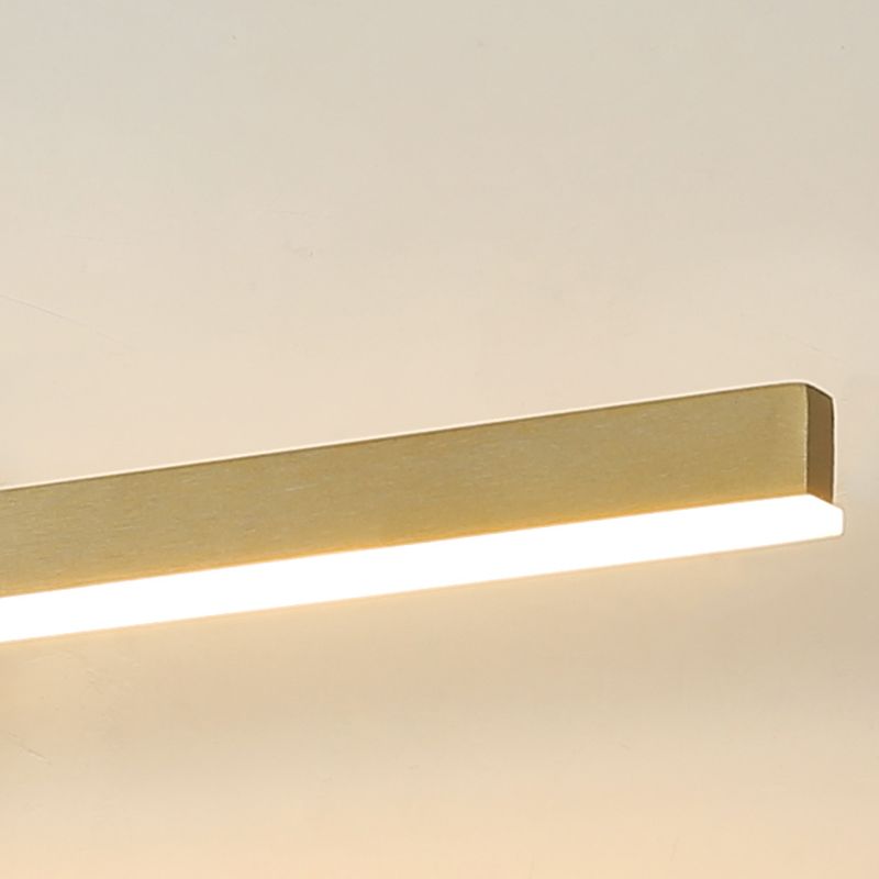 Light Luxury Style Metal Vanity Mirror Light Rectangle Led Vanity Lamp for Shower Room