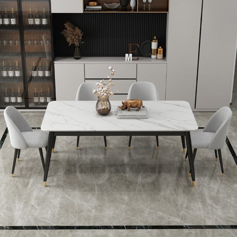 Glam 1/3/5/7 Pieces Dining Set Sintered Stone Dining Table for Home Use