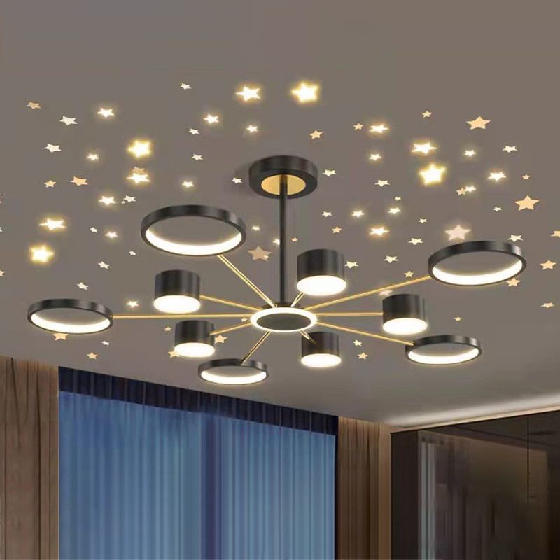 Multi Light Unique Branch Hanging Lights Modern Style Metal Hanging Lighting for House