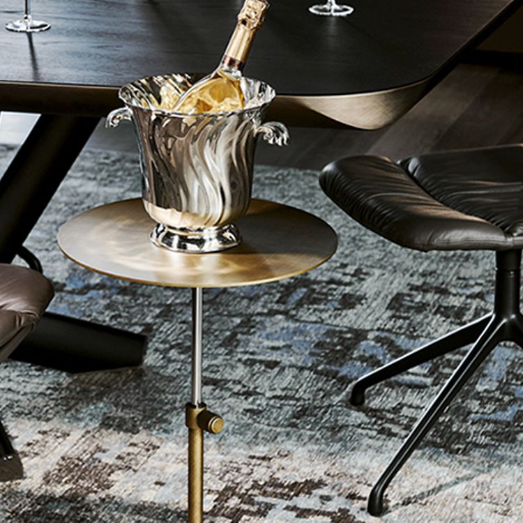 Stainless Steel Pedestal Cocktail Table Round/ Square Top Coffee Table