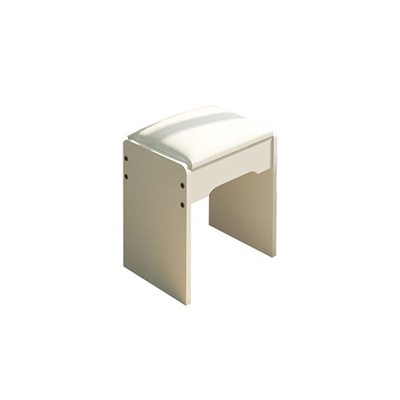 White Mirrored Vanity Bedroom Make-up Vanity 3-Piece Table Set