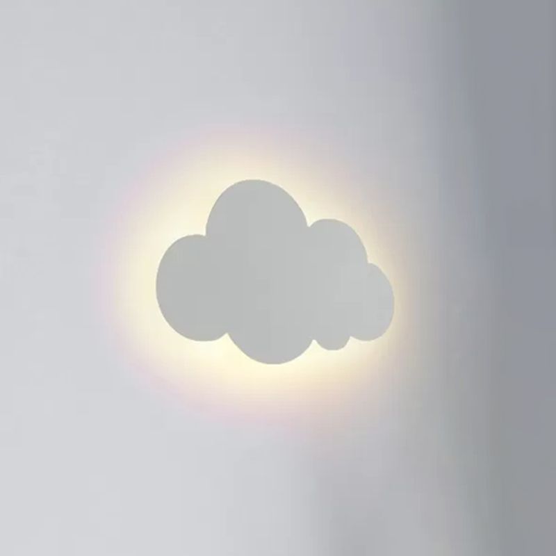 Cloud-shaped Wall Sconce Nordic Minimalist Style Iron 1 Light Sconces