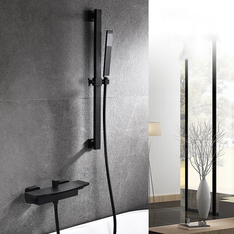 Wall Mounted Metal Tub Filler Low Arc Freestanding Bathtub Faucet