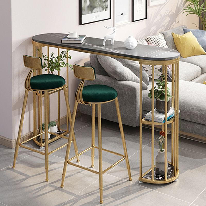 Contemporary Storage Bistro Accent Dining Table Indoor Double Pedestal Patio Bar Table