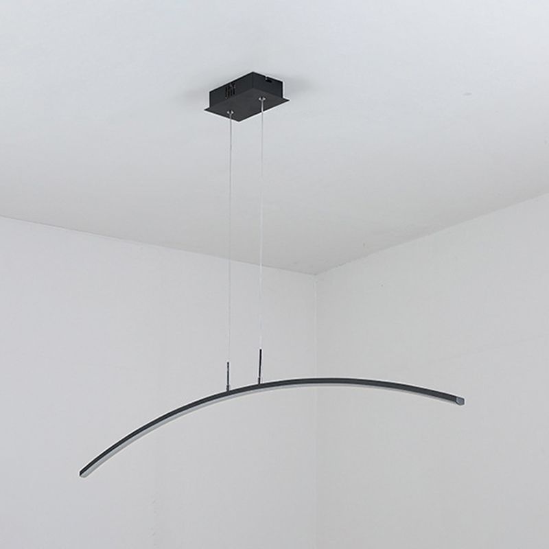 Modernism LED Ceiling Light Black/White Kitchen Island Lighting for Foyer
