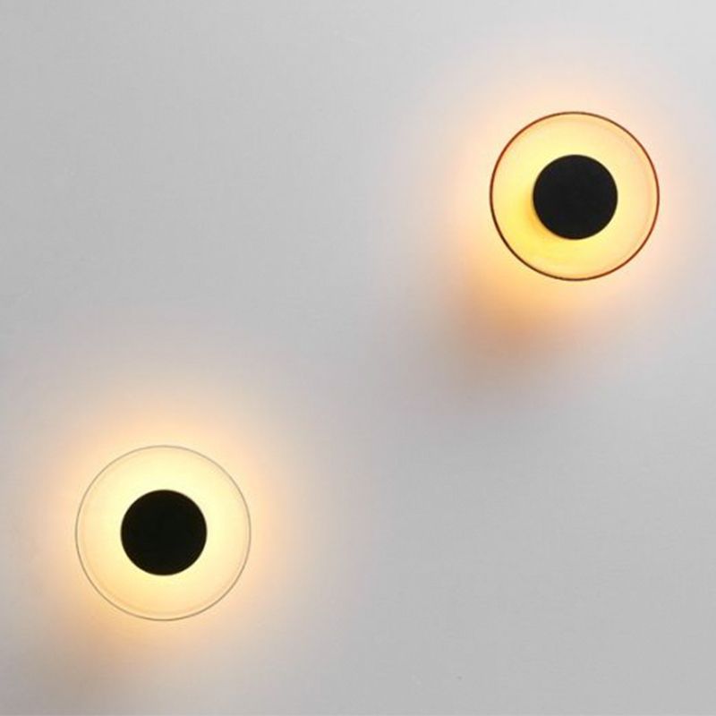 Glass Bowl Sconce Light Fixture Modern Style LED Wall Lighting Fixture for Aisle