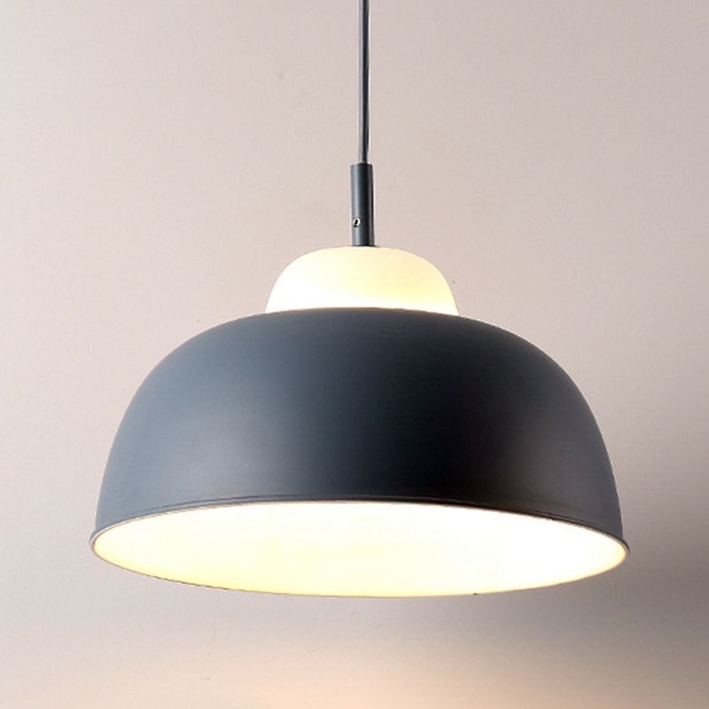 Metal Bowl Shape Hanging Pendant Light Minimalist Suspension Pendant Light