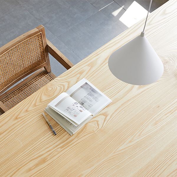 Solid Wood Home Dining Table Modern Double Pedestal Dining Room Table