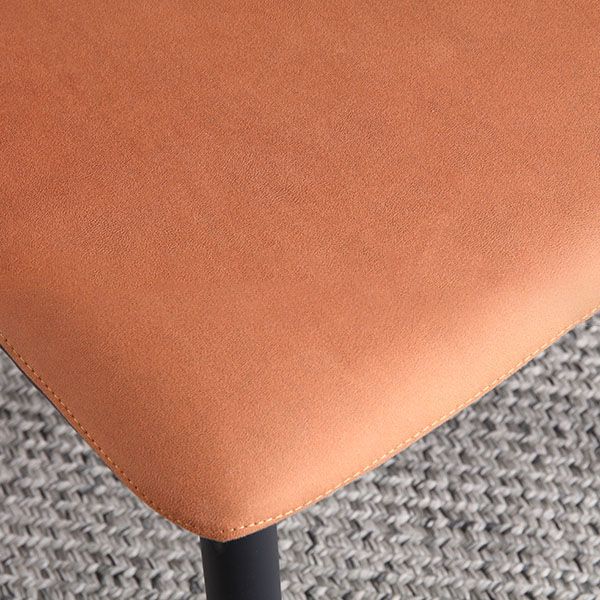 Contemporary Kitchen Chair Dining Open Back Arm Side Chairs with Metal Legs