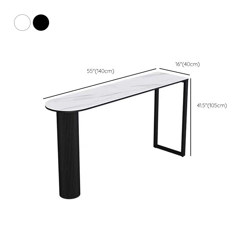 Sintered Stone Bistro Table Set 1/2/3 Pieces Modern Irregular Shape Pub Table Set