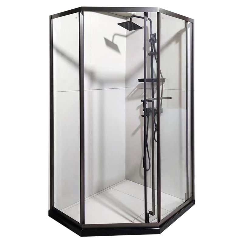 Framed Neo-Angle Shower Enclosure Single Sliding Shower Enclosure with Header