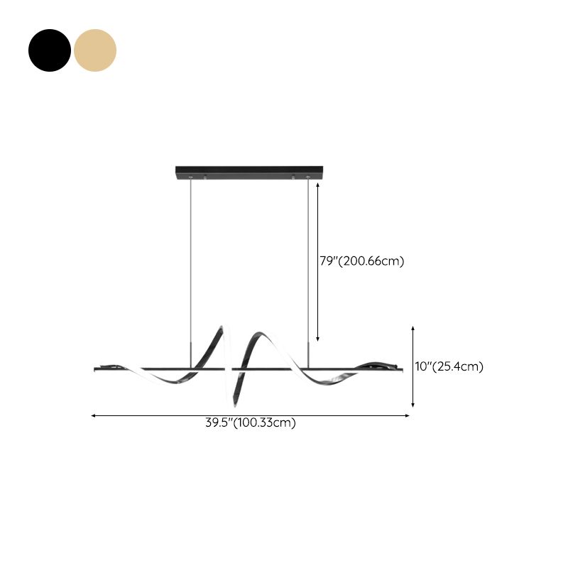 Modern Style Pendant Lighting Fixtures Black/Gold Island Lighting Ideas for Kitchen