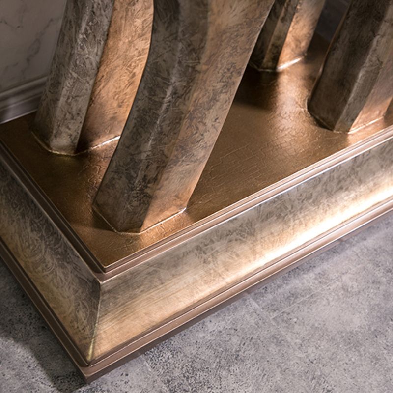 Rectangle Shape Contemporary Console Accent Table Stone Console Sofa Table for Hall