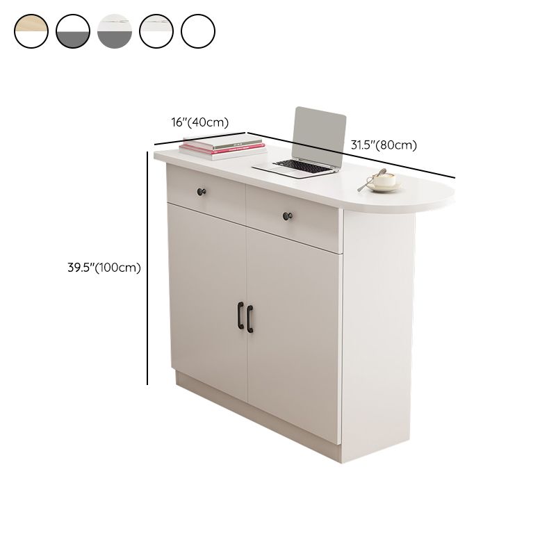 Specialty Contemporary Pub Table with Pedestal Manufactured Wood Bar Table