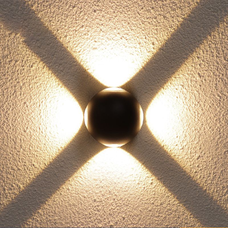 Éclairage mural moderne Lumière murale à LED multi-lumière avec art en aluminium