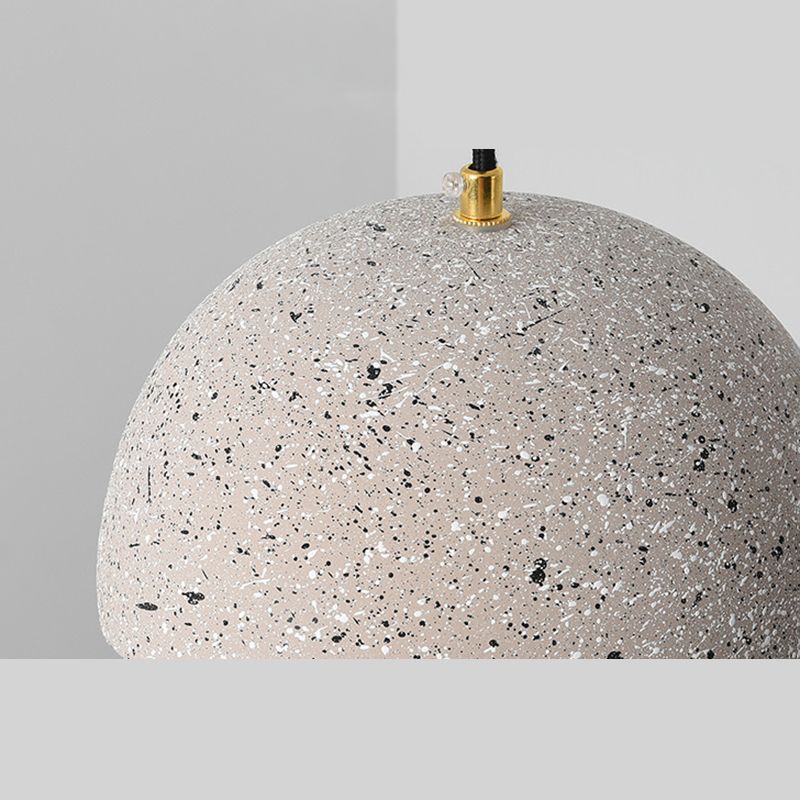 Moderne minimalistische Globus im minimalistischen Stil Hängshülle Leuchte Zement 1 Lichtheizende Deckenlichter für Schlafzimmer