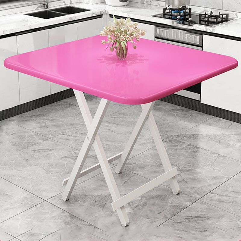MDF Modern Square Dining Table Mesa de pedestal de acabado mate para el hogar