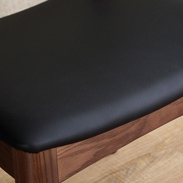 Silla de comedor de madera maciza de estilo tradicional, sillas laterales de comedor con respaldo abierto