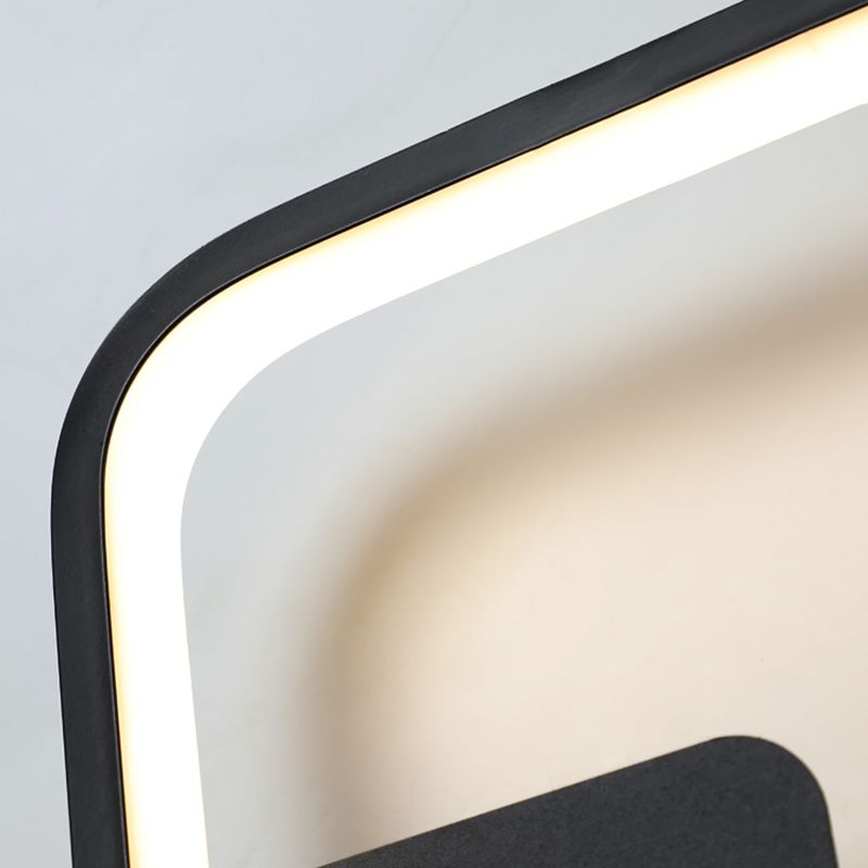 Linear Shape Metal Wall Light Modern Style Single Light Wall Mount Lighting
