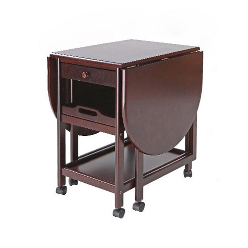 Mid-Century Dining Site Table Solid Wood Folding Dining Table,51.6"L x 23.6"W x 29.5"H