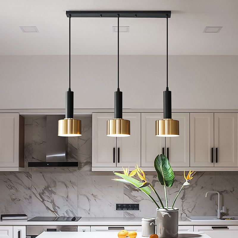Household Metal Island Light Industrial Hanging Lighting Fixture for Dining Room