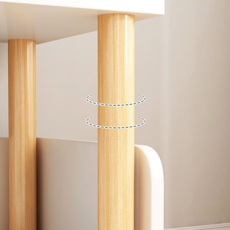 Open Back Standard Bookshelf Scandinavian Bookcase with Shelves