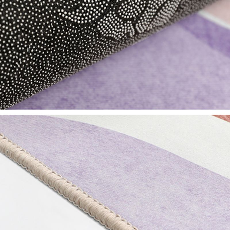 Licht paars modern tapijt polyester kleur klontdekpervlak tapijt wasbaar tapijt voor salon