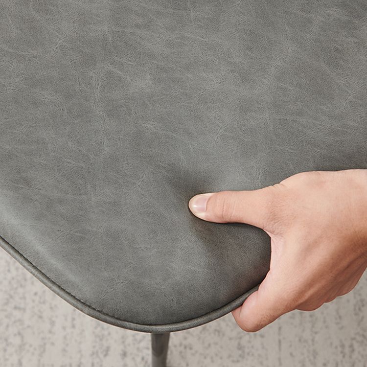 Silla de comedor de metal industrial, sillas de comedor de cuero sintético para uso en restaurantes