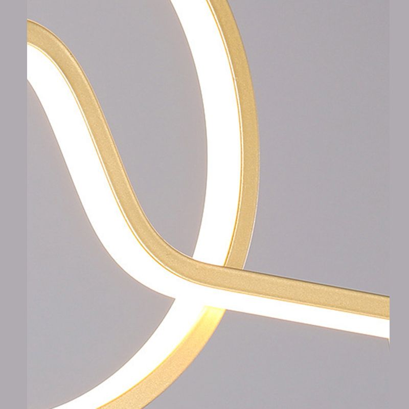 2 Light Geometric Island Lighting Modern Chandelier Metal Island Light Fixture