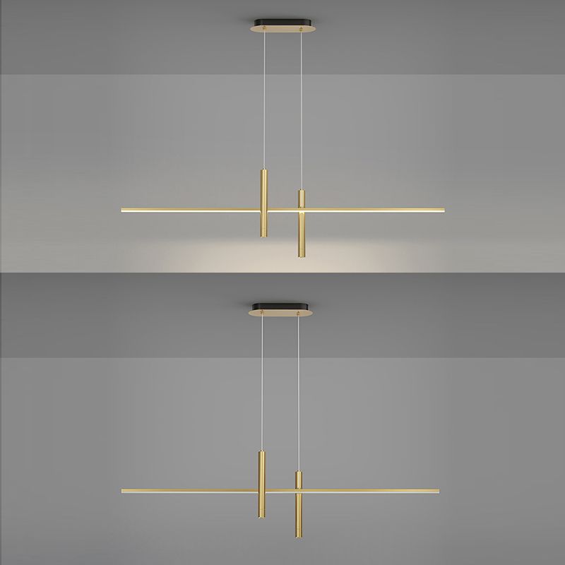 3-Lights Modern Style Island Pendants Metal Pendant Lights for Dining Room