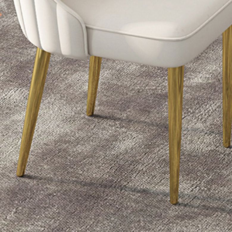 Glam Style Side Chair PU Leather Dining Chair for Living Room