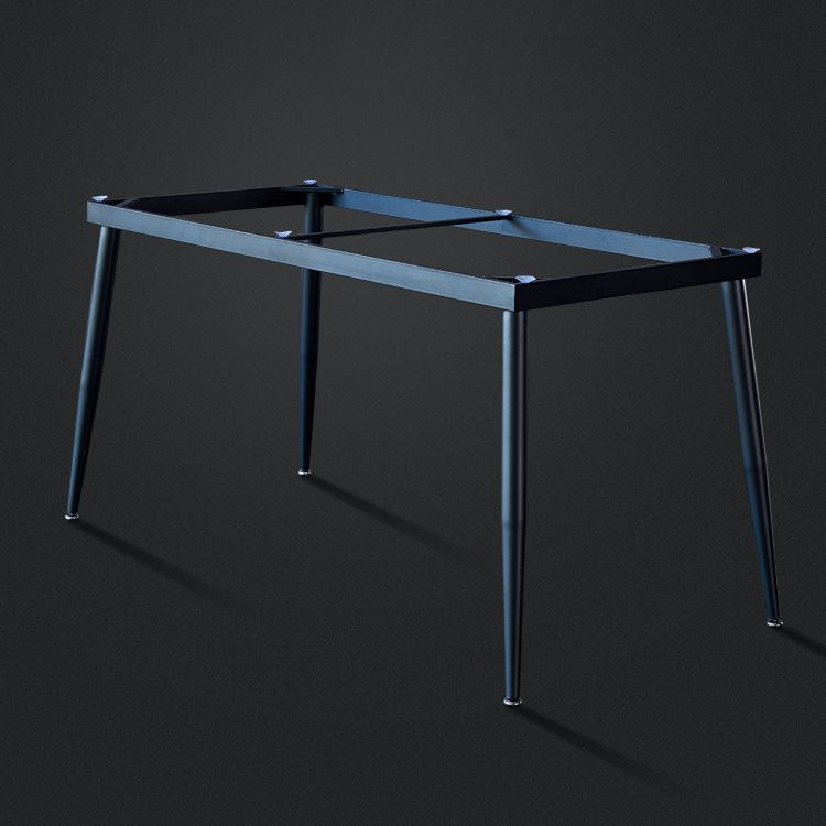 Rectangular Sintered Stone Dining Table Modern Furniture with 4 Legs in Matte Finish