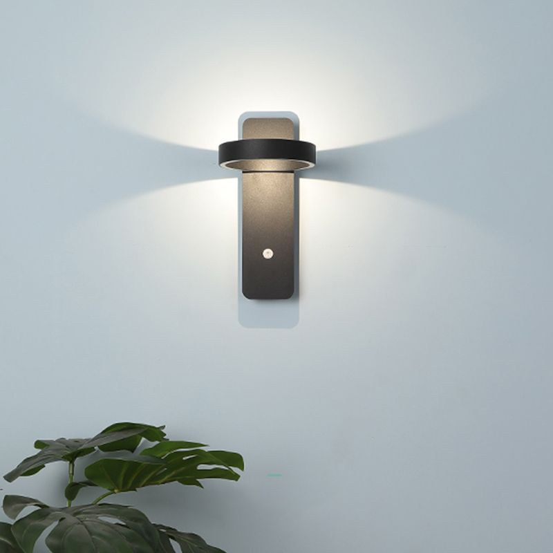 Metal Drum Wall Light Fixture Minimalist 1 Light Wall Lighting for Bedroom