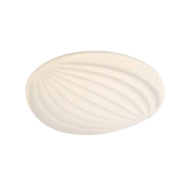 2-Light White Finish Flush Mount Lighting Acrylic LED Ceiling Light for Bedroom