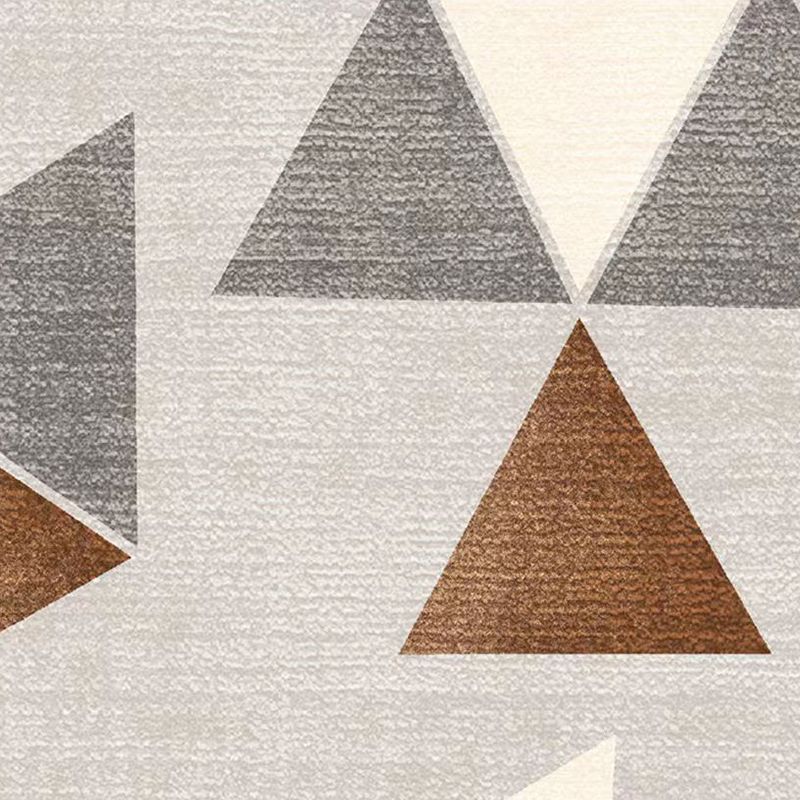 Orange Modern Carpet Polyester Color Lump Carpet Washable Rug for Living Room