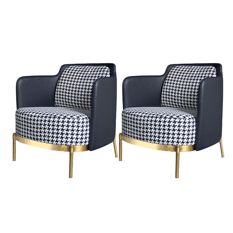 Glam Basic Four Leg Arm Chair Leather Accent Armchair for Bedroom