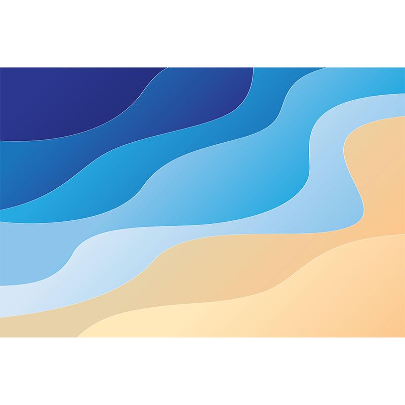 Geometry Illustration Mural Wall Decor Environment Friendly for Sitting Room