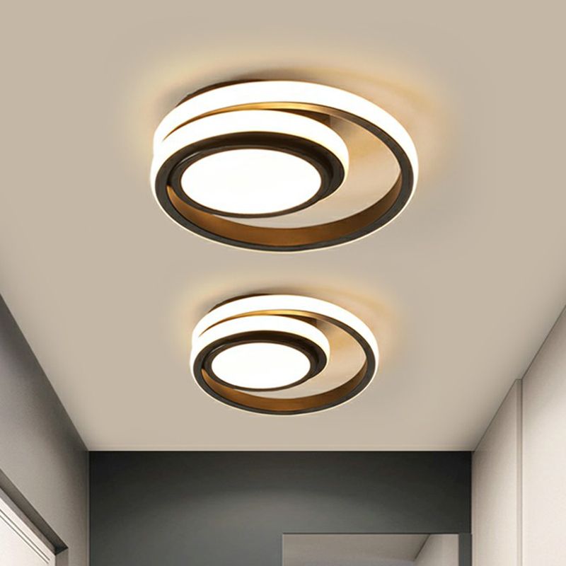 Klein Geometrisch Gevormde Plafond Flush Mount Nordic Metal Foyer LED Flush Mount Light