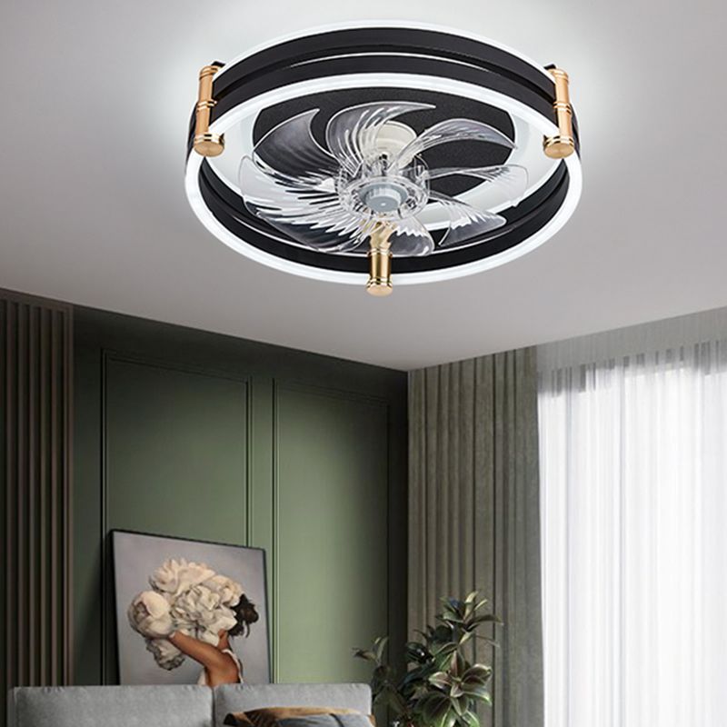 Modern Style LED Ceiling Fan Light Creative Flush Mount Light for Living Room