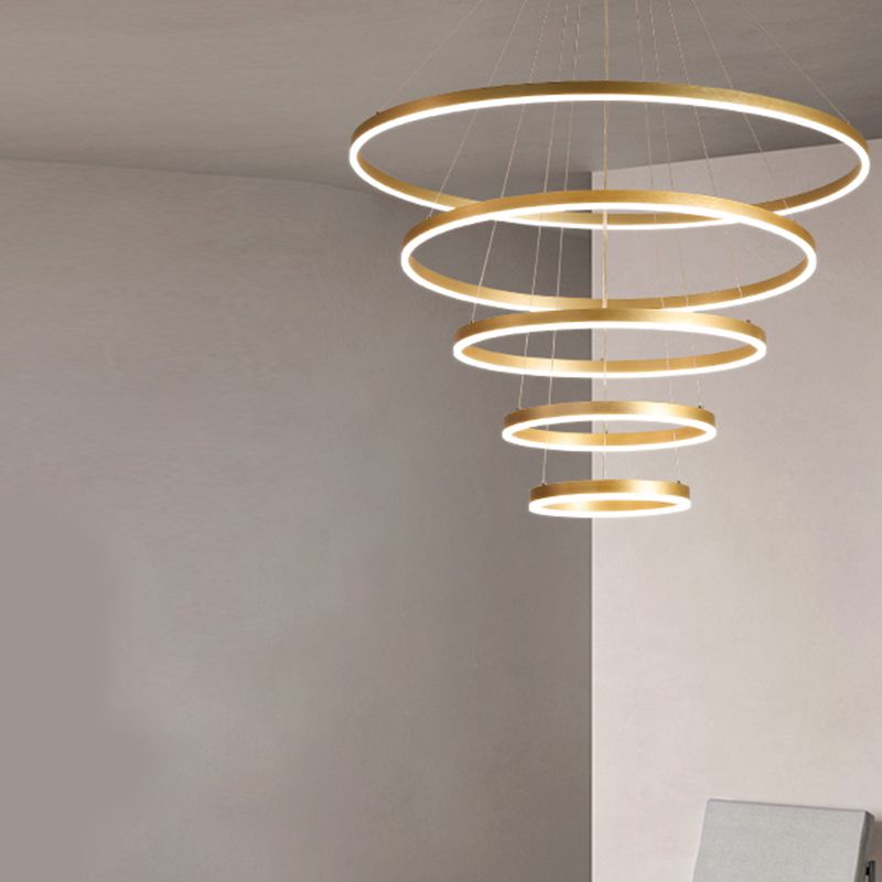 Noordse moderne minimalisme lichte luxe stijl led hanger kroonluchter licht voor eetkamer woonkamer