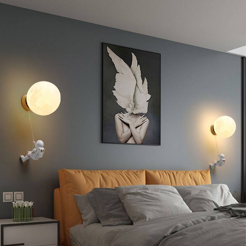 Kid Room One Head Wandleuchter Astronauten Boy Room Wandmontage Leuchte Leuchte